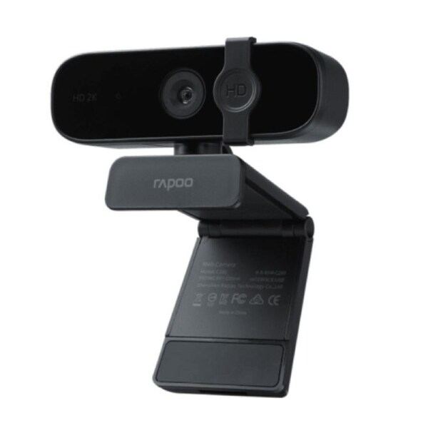 RAPOO C280 BK 2K HD Webcam - 85 Degree Wide-Angle Lens, 360 degrees Omini Microphone. Plug and Play.