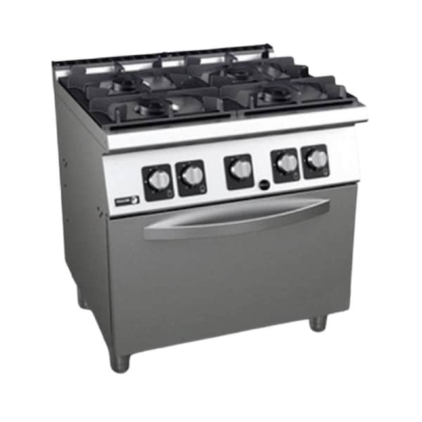 Fagor Kore 700 4 Burner Gas Range with Gas Oven - C-G741H