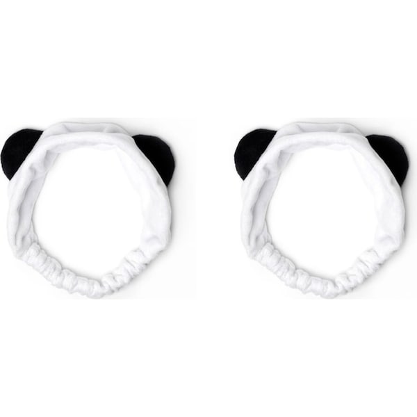 2x Legami Girls Headband Makeup/Shower Head Band Hairband One-Size Me Time Panda