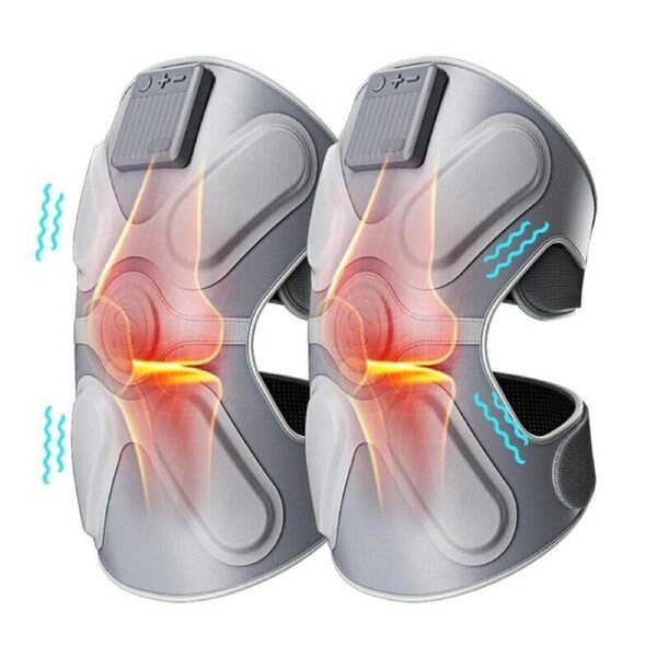 SKG W3 Pro Knee Massager with Heat and Vibration - Silver