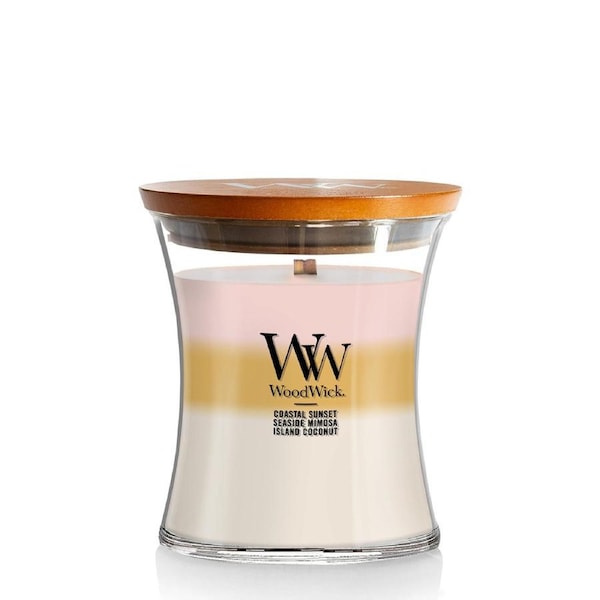 WoodWick Scented Candle Medium 275g Island Getaway Trilogy, Splosh WW92967