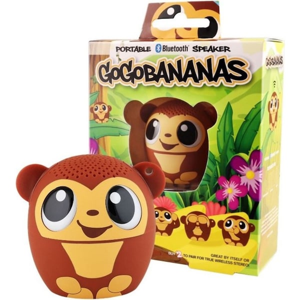 You Monkey My Audio Pet Bluetooth Portable Wireless Speaker Monkey Gogobananas