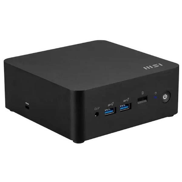 MSI Cubi NUC 1M-017BAU miniPC barebone, Black, Core 3-100U/Up to DDR5/2*M.2/2*HDMI/2*TBT/2*LAN/Wifi6/Card Reader/Switch Cable/3Y