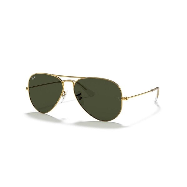 Ray-Ban Aviator Classic Sunglasses in Gold and Green