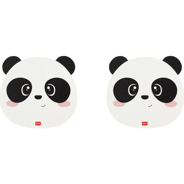 2x Legami PVC Mousepad Anti-Slip Computer/Laptop Mouse Mat Pad Stationery Panda