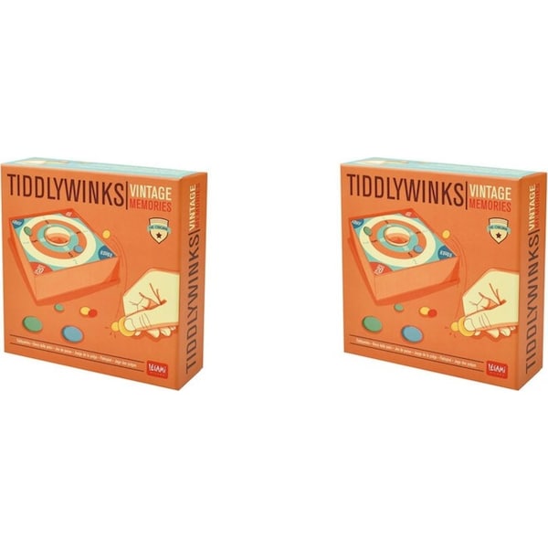 2x Legami Tiddlywinks Tabletop Classic Board Game Kids/Family Toy Fun Play Set