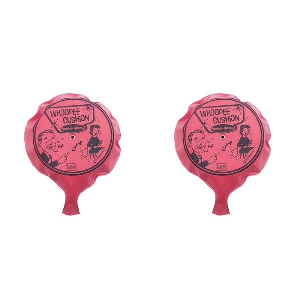 2x Legami Whoopee Cushion Farting Joke/Prank Party Fun Play Fart/Pooter Sofa Toy
