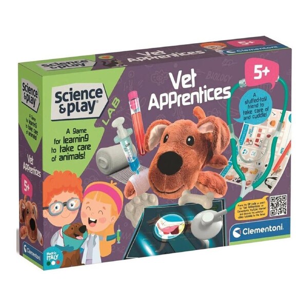 Clementoni Science & Play Vet Apprentices Kids/Children Toy Pretend Playset 5y+