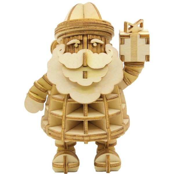 Insight Editions Incredibuilds Christmas Collection Santa Claus 3D Wood Model