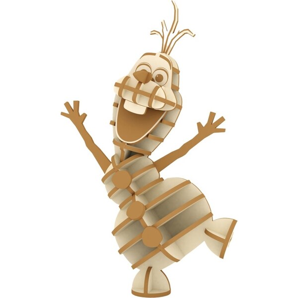 Insight Editions Incredibuilds Disney Frozen Olaf 3D Wood Model & Book Toy 8y+