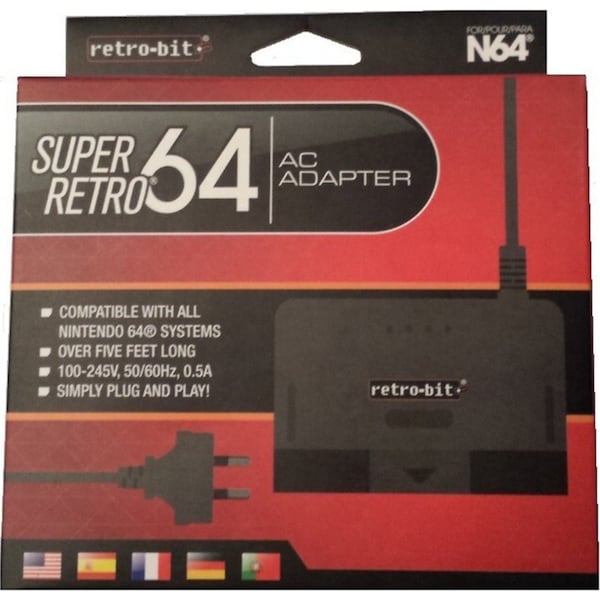 N64 Replacement Power Supply Super Retro AC Adaptor With AU Plug Game Accesories