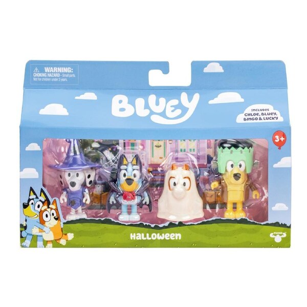 Bluey Halloween Figurines 4 Pack