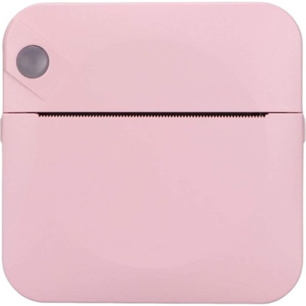 Portable Mini Printer Pink - Inkless Bluetooth Phone Pocket Thermal Printing