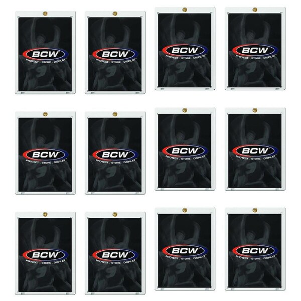 20x BCW Trading Card Holder Display Protector Recessed Standard 1-Screw 20Pt CLR