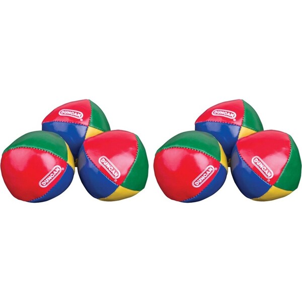 2x Duncan Juggling Balls Set 6cm Multi Colored Kids/Children Outdoor Play Toy 6+
