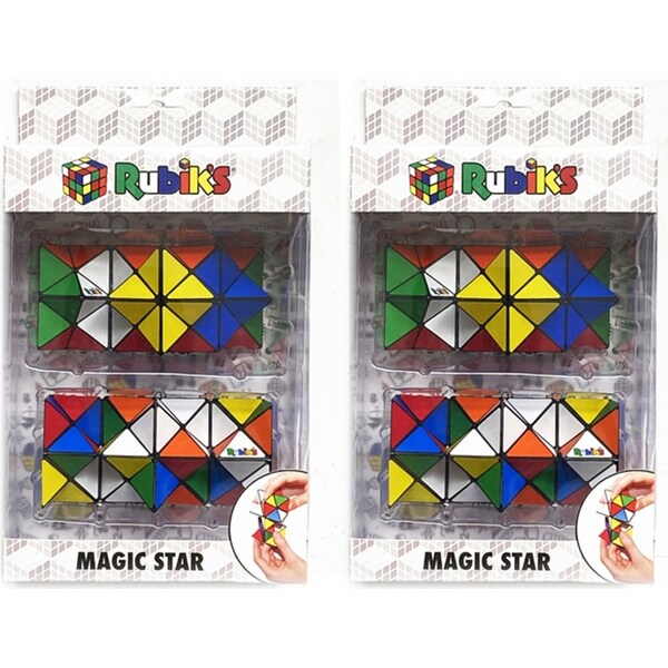 2x 2PK Rubiks Magic Star Version 2 Kids/Child Educational Fidget Puzzle Toy 5y+