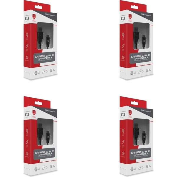 4x SWI Hyperkin Switch Charge Cable for Nintendo Switch Video Game Accessory 5ft