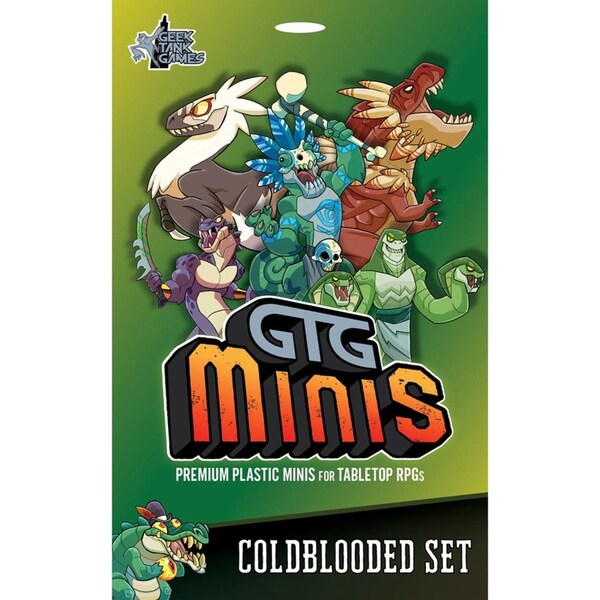 GTG Minis Coldblooded Set Plastic Minis For Tabletop RPG Kids Interactive Game