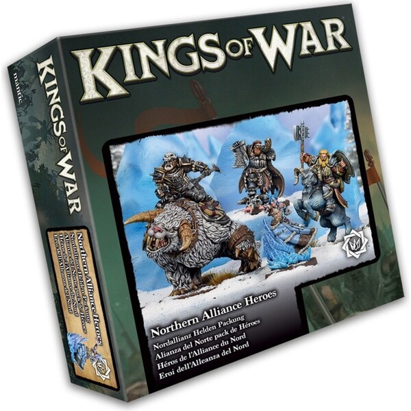 Mantic Games Kings of War Northern Alliance Heroes Pack Tabletop Miniature Toy