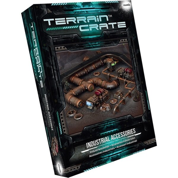 Mantic Games Terrain Crate Industrial Sci-Fi Battlefield TTRPG Accessories Set