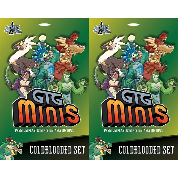 2PK GTG Minis Coldblooded Set Plastic Minis Tabletop RPG Kids Interactive Game