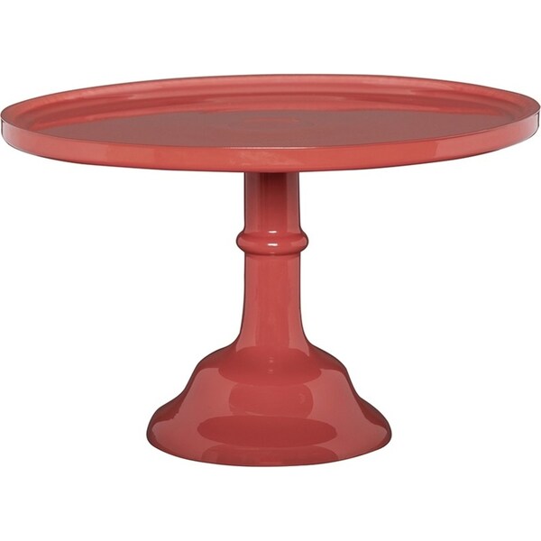 Ecology Glass Torte Cake Stand Dessert Display Holder 29x18cm Lobster Red
