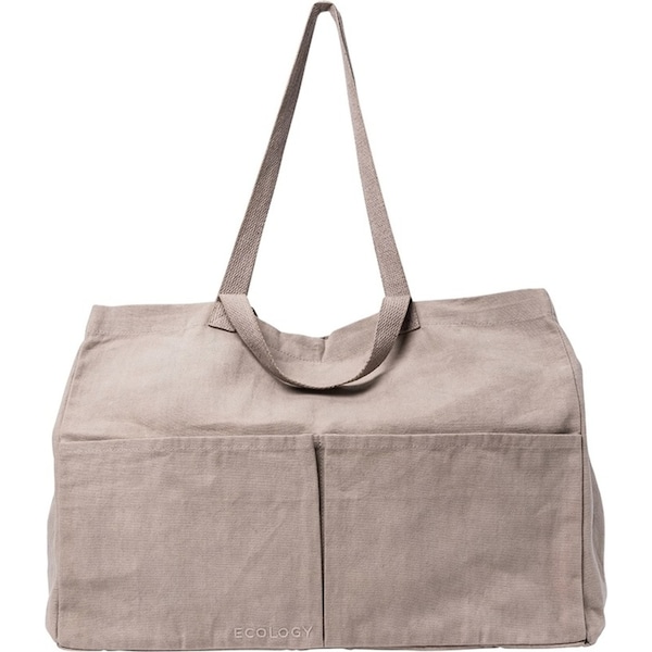 Ecology Voyage 100% Waxed Cotton Versatile Tote Carry Bag Flax Large 50cm