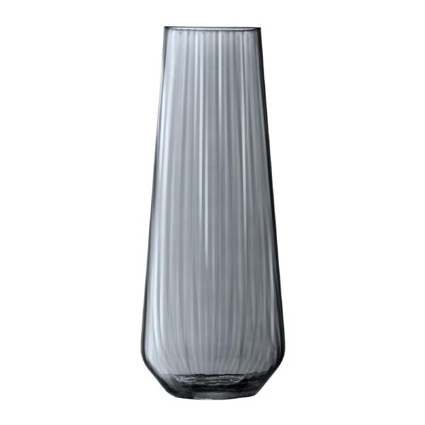 LSA International Vase Sheer Zinc Decorative Home Flower Vessel Grey 36cm