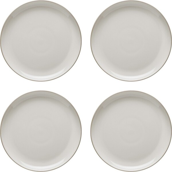 4x Ecology Stoneware Dinnerware Element Aesthetic Dinner Plate 26.5cm Blanc