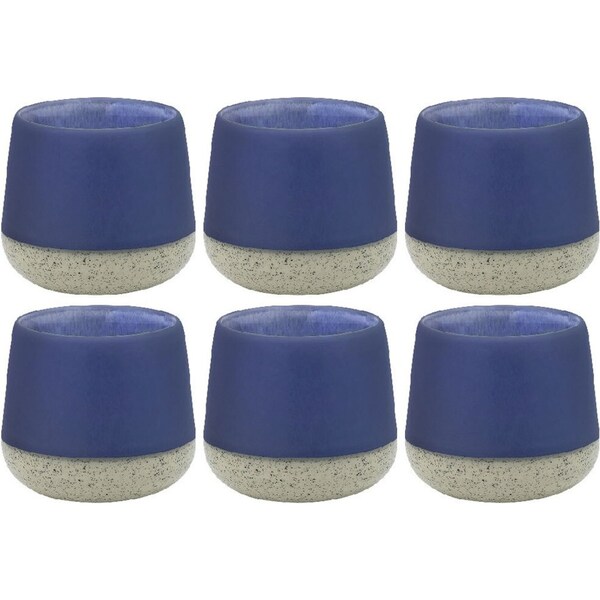 6x Ecology Stoneware Kitchenware Hull Cuddle Drinking Mug Cup 270ml Periwinkle