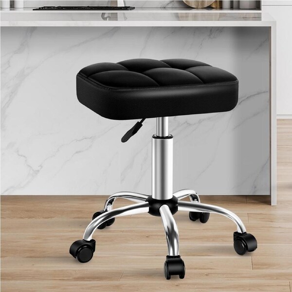 ALFORDSON Salon Stool Swivel Dress Chair Black