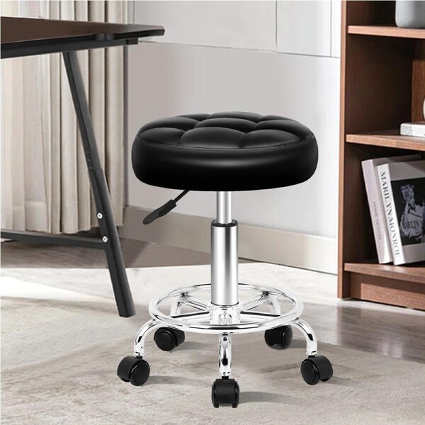 ALFORDSON Salon Stool Swivel Dress Chair Riley - Black