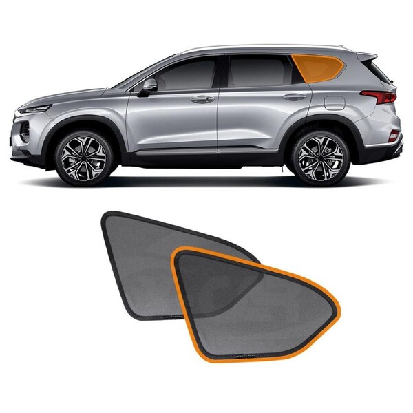 Port Window Sun Shade for Hyundai SantaFe Santa Fe 2018-2023 Car Sun Blind Mesh Third Row Window