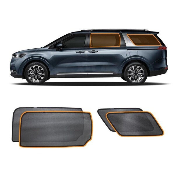 Rear Port Window Mesh Sun Blind Shade for Kia Carnival KA4 Series 2020-Current