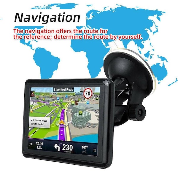 5" Car Truck GPS Navigator System LCD Navigation Sat Nav FM MP4 Speedcam 4G Map