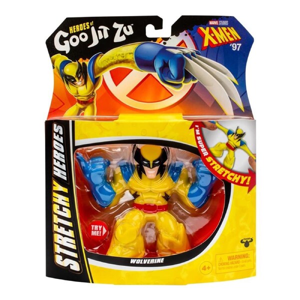 Heroes Of Goo-Jit-Zu Marvel X-Men 97 Stretchy Heroes Wolverine Hero Pack