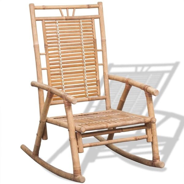 Rocking Chair Deck Chair Outdoor Rocker Chairs Garden Patio Terrace Bamboo