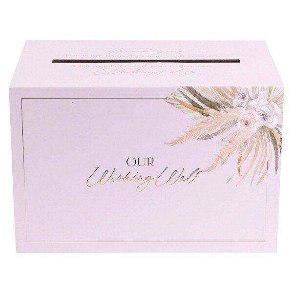 Wedding Wishing Well Card Box For Money Gift Holder Decorations