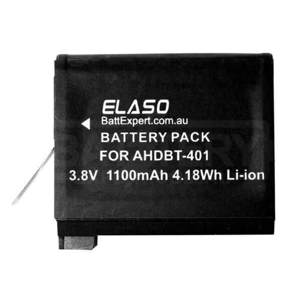 Replacement Battery for GoPro Hero 4 4+ Action Camera, Part # 335-06532-000 AHDBT-401