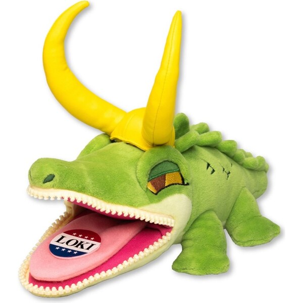 Quantum Mechanix Zippermouth Cuddle Stuffed Plush Toy Marvel Alligator Loki