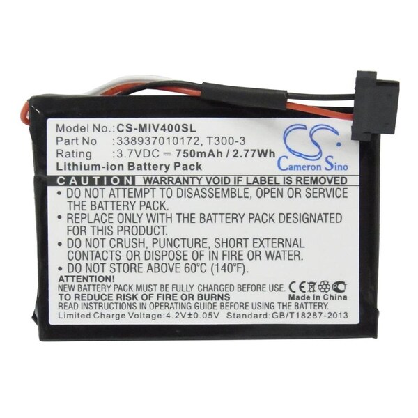 Replacement Battery for Navman MY55T MY50T S100 C40 Mitac Mio Moov 400 405 T300 T300-3 Magellan Roadmate 305-MU 3055t-LM GPS