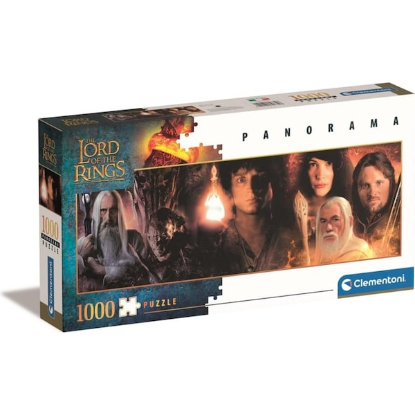 1000pc Clementoni Panorama The Lord Of The Rings Jigsaw Puzzle Game 98x33cm