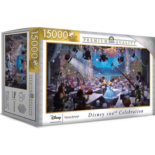 15000pc Harlington Thomas Kinkade Disney 100th Celebration Puzzle 300x150cm