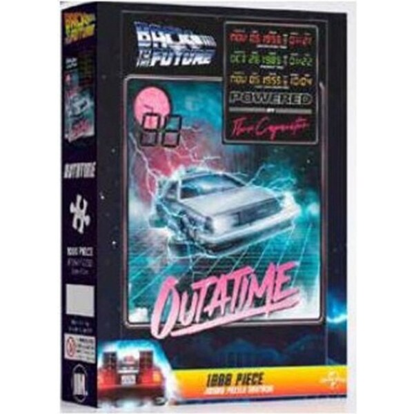 1000pc Impact Puzzles Back to The Future Outatime Jigsaw Puzzle Game 50x70cm