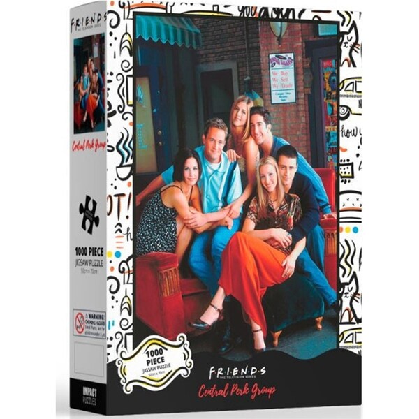 1000pc Impact Puzzles Friends Central Perk Group Jigsaw Puzzle Game 50x70cm