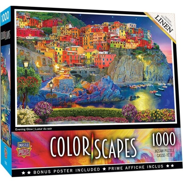 1000pc Masterpieces Puzzle Colorscapes Evening Glow Jigsaw Tabletop Game 49x68cm