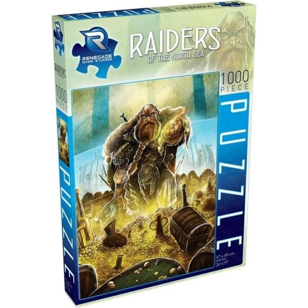 1000pc Renegade Game Studios Raiders of the North Sea Jigsaw Puzzle Game 67x48cm