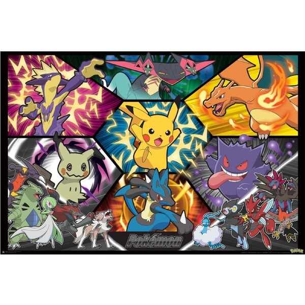 Pokemon Battle Poster