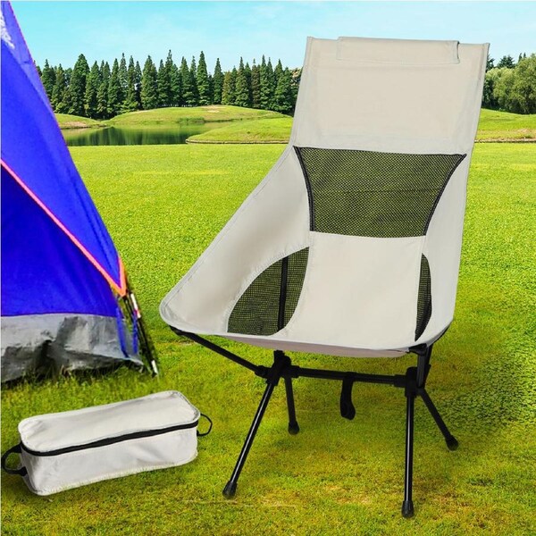 Levede Camping Chair Folding Outdoor Portable Lightweight Fishing Chairs Beach Picnic L