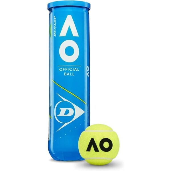 DUNLOP Tennis Ball Australian Open - for Clay, Hard Court and Grass